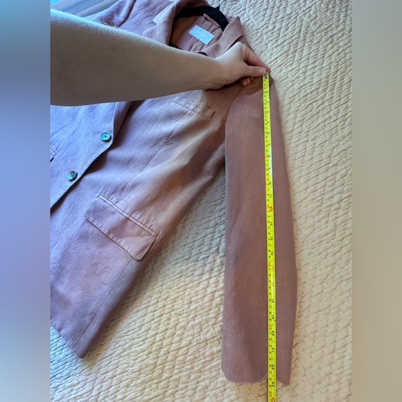 Everlane The Oversized Blazer, Light Rust/ Salmon Pink, Linen Blend, Sz 4, EUC! - Picture 8 of 9